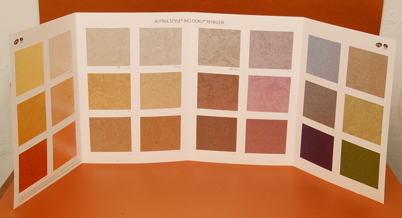 Alpine Style Filli Boya Pearl Texture Paint Chart